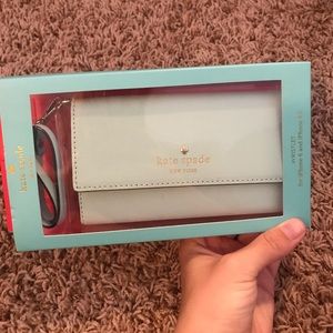 Kate Spade wallet/phone case in pale blue